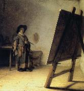 A Young Painter in His Studio, REMBRANDT Harmenszoon van Rijn
